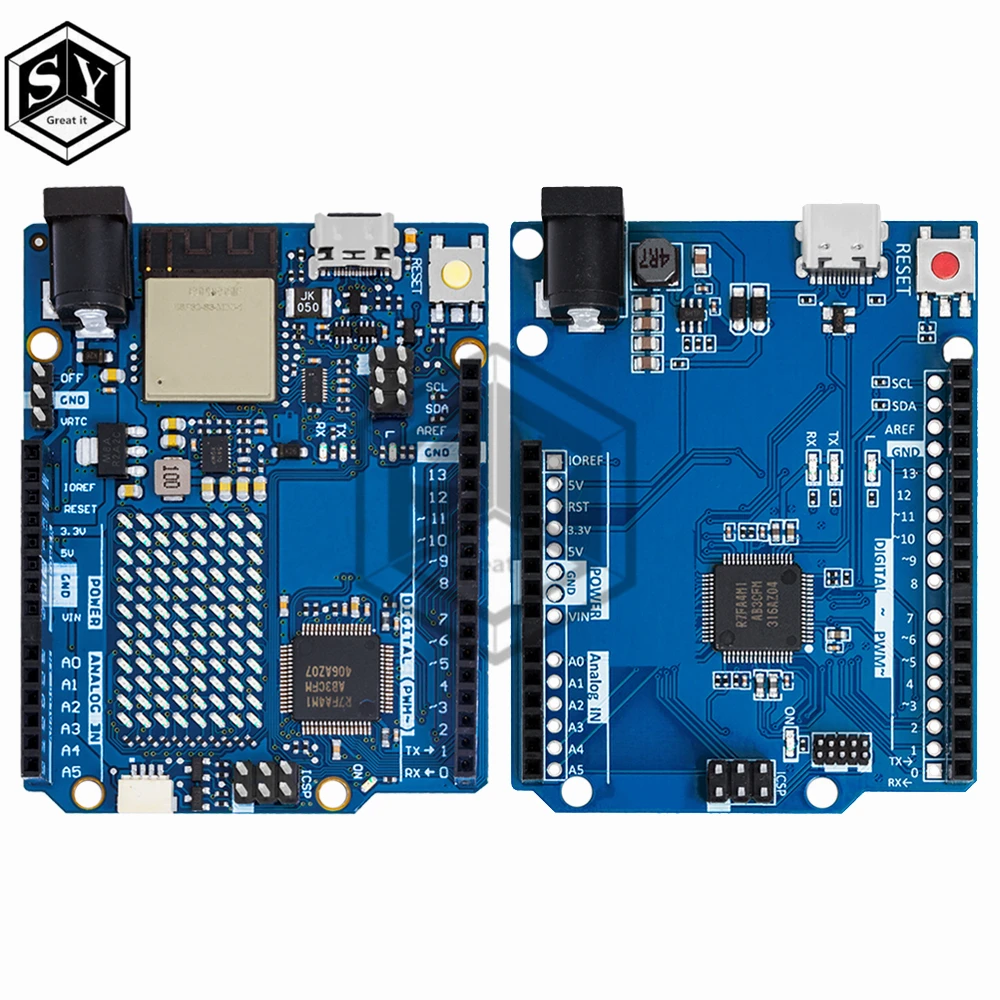 UNO R4 minima TYPE-C Module de carte de développement WIFI Version améliorée carte mère officielle Compatible pour Arduino
