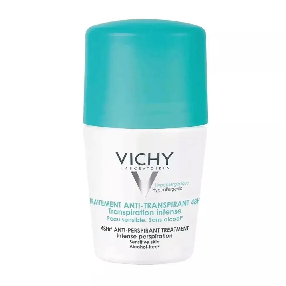 VICHY Underarm Ball Roll On Comfortable Deodorants Long-lasting Refreshing Non-irritating Anti-Sweating Underarm Skin 50ml