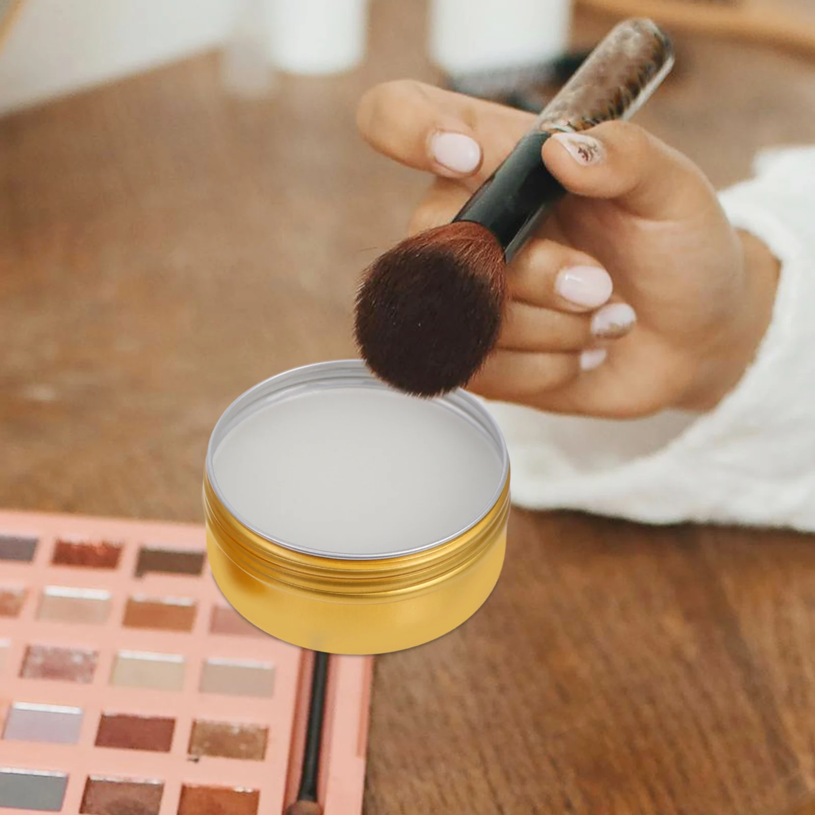 Portable Makeup Cleaning Box Brush Cleaner Tool Eye Shadow Blusher Brush Rinsing Case Travel Size Color Remover