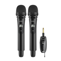 Professional UHF Wireless Omnidirectional Microphone Music Mic Adapter 180 Degrees Receiver Microphones Up to 15h Working Time