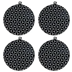 4 PCS/2PCS/1PCS induction hob protector mat induction cooker gasket round silicone induction hob protector mat 22cm