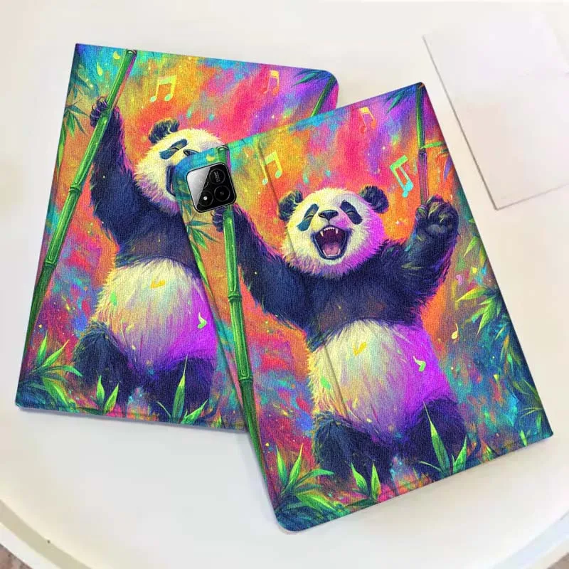 

Panda Art Color Oil Painting For Xiaomi Redmi Mi Pad 4 5 6 6s 7 7s SE Pro 2 11 Plus Max 12.4 11 11.2 12.5 8.7 inch Tablet Case