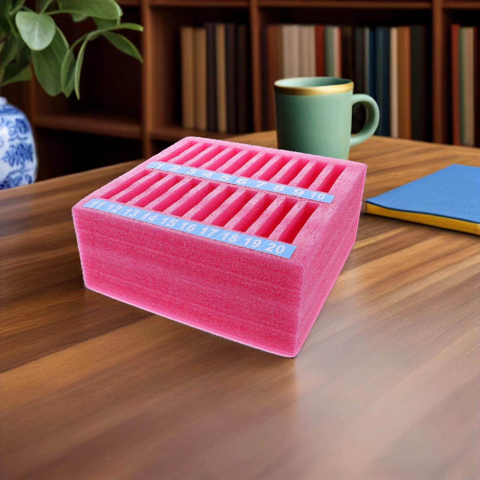 

20-сетчатый органайзер для хранения сотового телефона, противоударный держатель из пенопласта, подставка для классной комнаты, офиса, встреч, держатель для мобильного телефона, классная комната