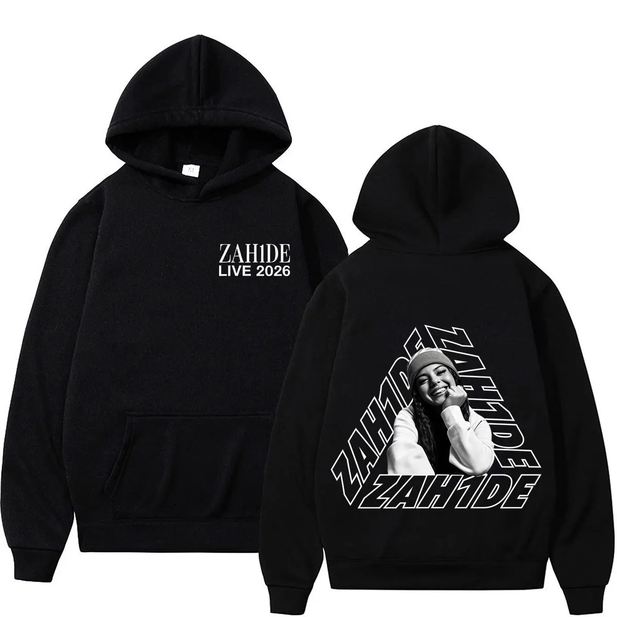 Singer Zahide Tour 2026 Merch Grafik-Hoodies für Herren und Damen – Modische Herbst- und Winter-Hip-Hop Loose Casual Vintage Sweatshirts Oberteile