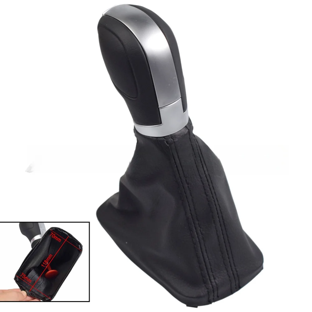 

Car Black Gear Shift Knob Gear Box Gaitor Boot Cover Replacement For Passat For B7 CC Car Accessories