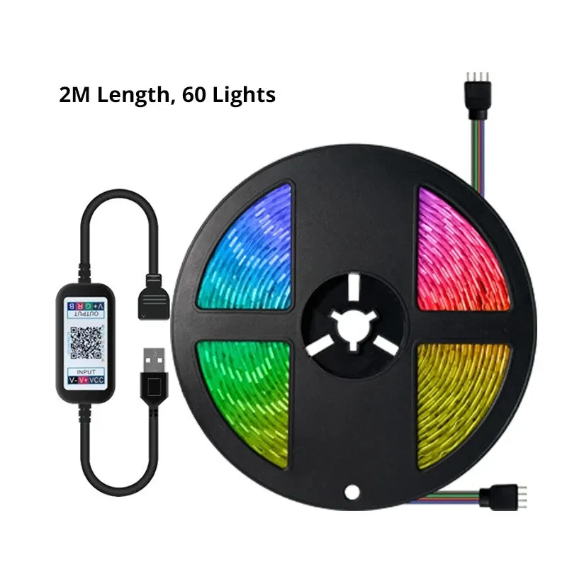 5050 RGB Background Atmosphere Light Strips Color Bluetooth 5v Light Set TV Bedside Bar Atmosphere Light Lighting Decoration