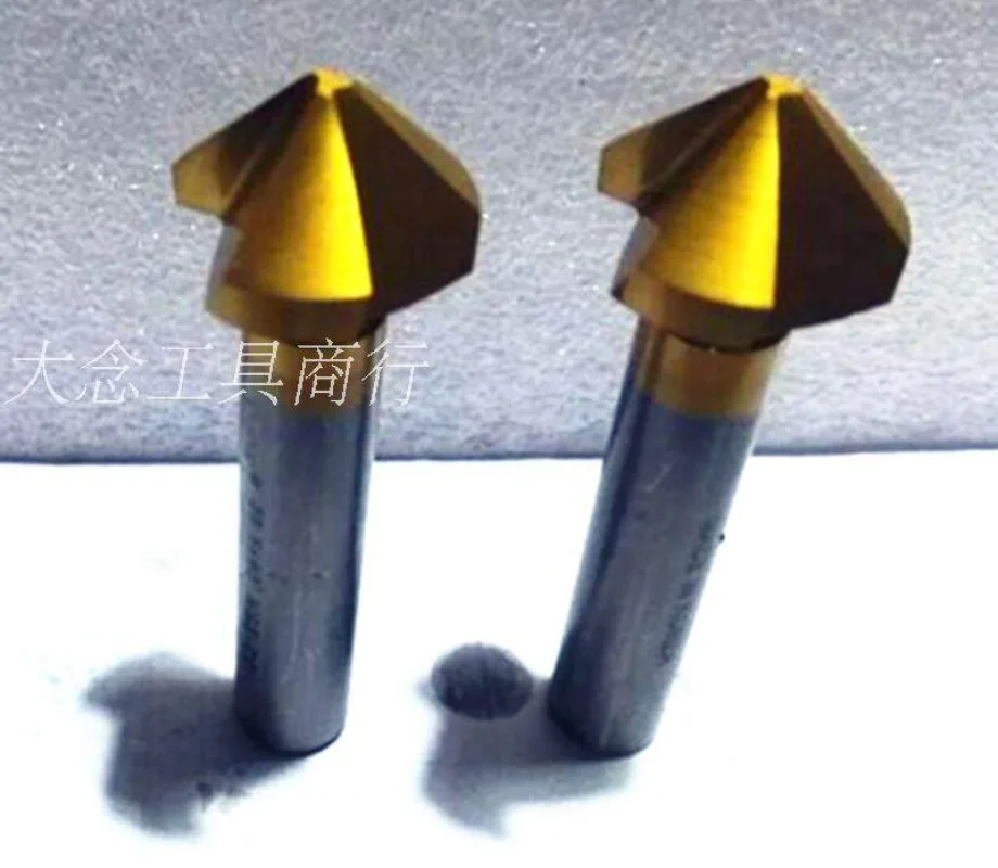 1PCS，High-performance Stainless Steel Titanium-coated 90-degree Chamfering Tool and Drill Bit (16.5, 20.5, 25, 30mm)