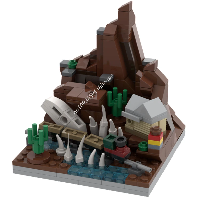 266 pçs moc fada taleland grande trovão montanha disneying modelo blocos de construção crianças idéia artesanato brinquedos diy montar presentes natal