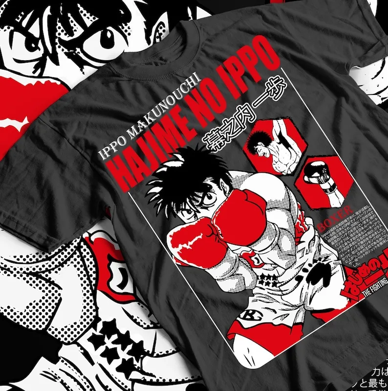 Hajime No Ippo Kamogawa Boxing Gym Sport Shirt Ippo Makunouchi Kbg T-shirt