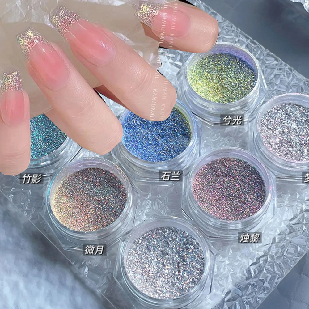 Poudre pailletée pour ongles Aurora, 1 pot, démontrent, Rotterdam, kly, diamant, nickel é, paillettes, gel, vernis, coulée, chrome, pigment, décoration