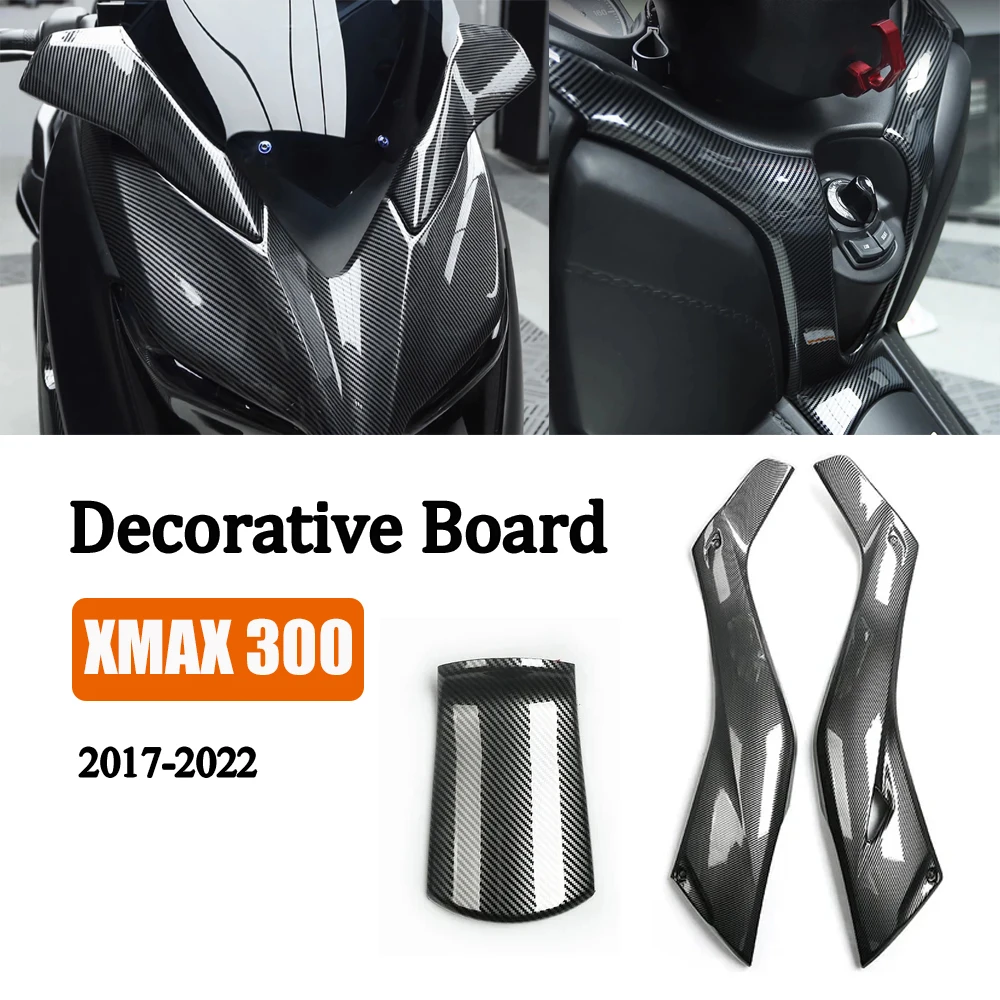 

For Yamaha XMAX300 Decorative Protection Board XMAX 300 Motorcycle Accessories Xmax 300 Carbon Fiber Stripe Shell 2017-2022 Kits