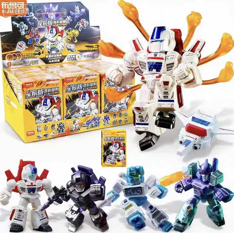 Blokees Transformers Stars Version 5th Series Blind Box Toy with Hidden Skyfire and Galvatron Rapid Acceleration Optimus Prime