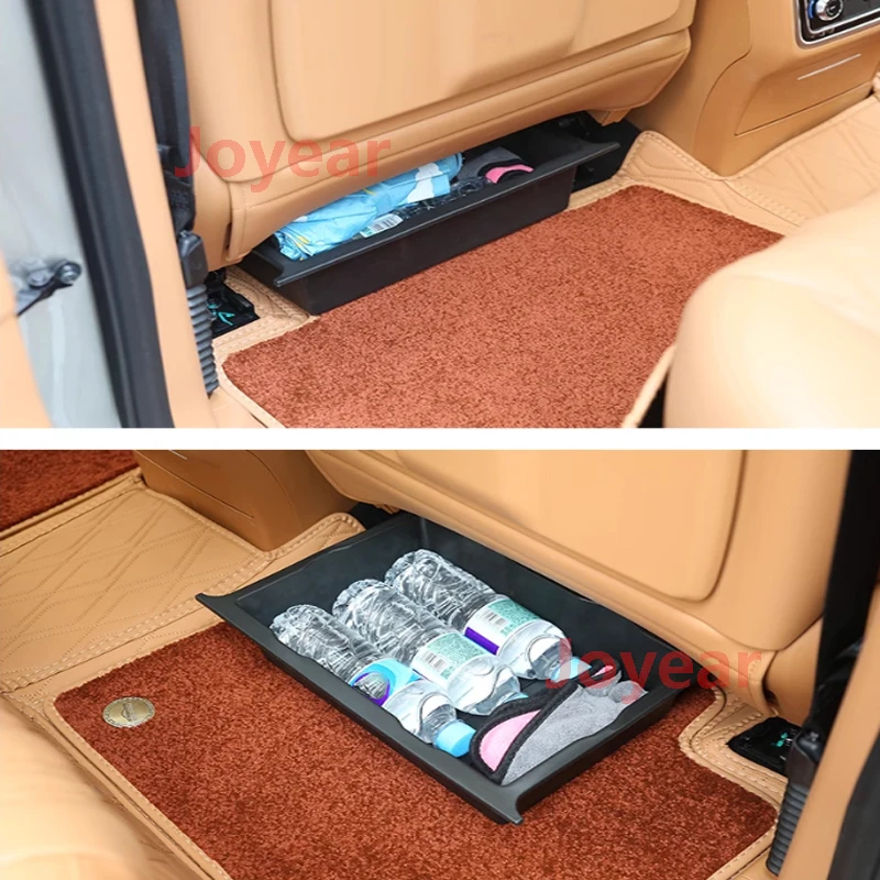 For Great Wall Tank 500 Hi4-T 2023-2024 Car Storage Box Under Driver Passenger Seats TPE Waterproof Wear-resistant Accessory