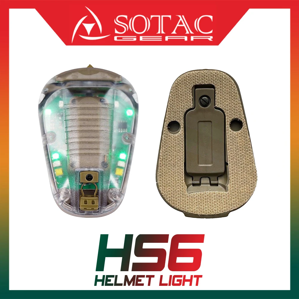 HEL STAR 6 GEN3 Helmet Light Airsoft Sport Blue Green Red IR Strobe Waterproof Outdoor Airsoft Survival Safety Signal