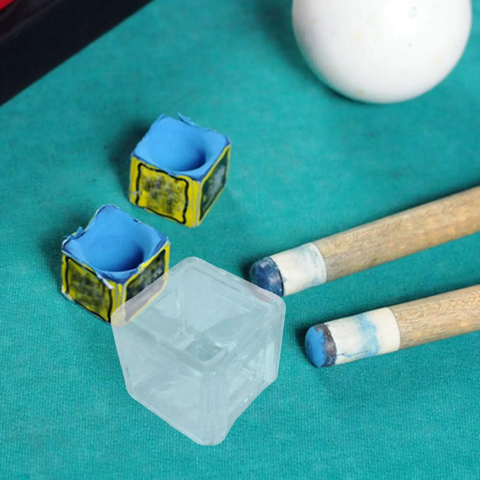 

Mini Billiard Chalk Holder Clear Case Accessory for Billiard Players Compact