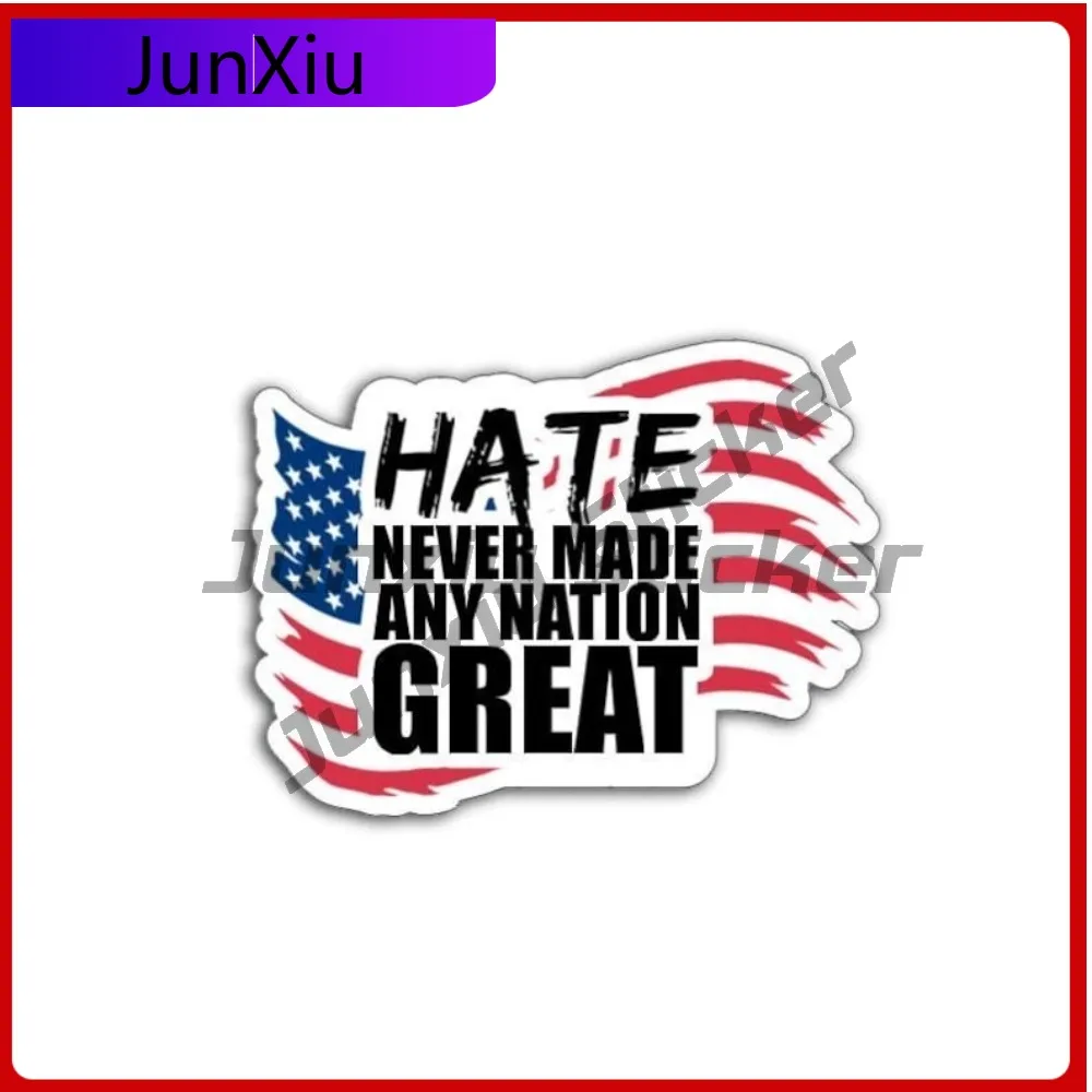 

American Flag Vinyl Sticker Unity Equality Anti-hate Stickers Accessories Decal Decoration Camping Car Decoration For Men Rv Suv