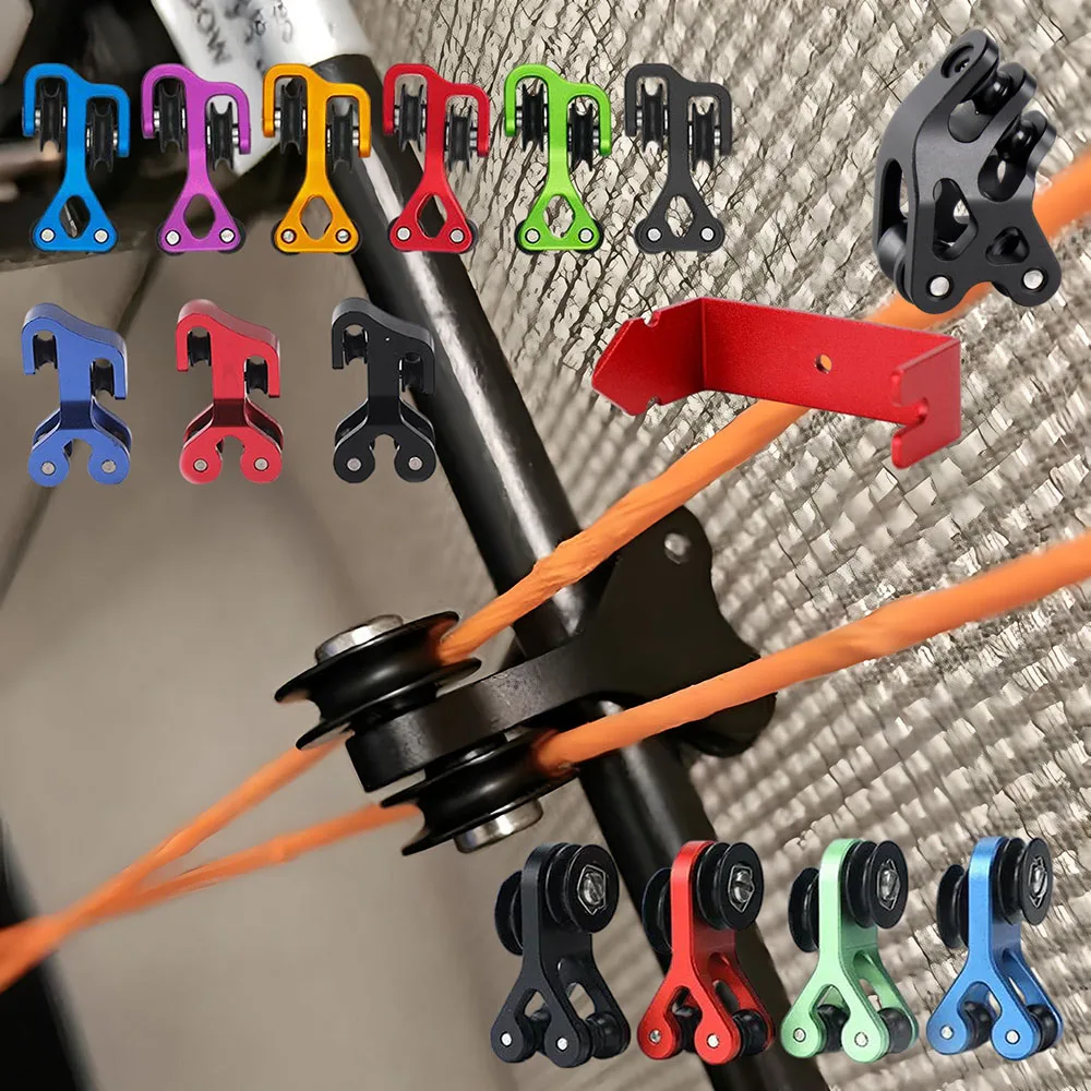 Archery Compound Bow Cable Slider Split BowString Separator Roller Guard Spliter Install Peep Sight Stabilizer Accessory