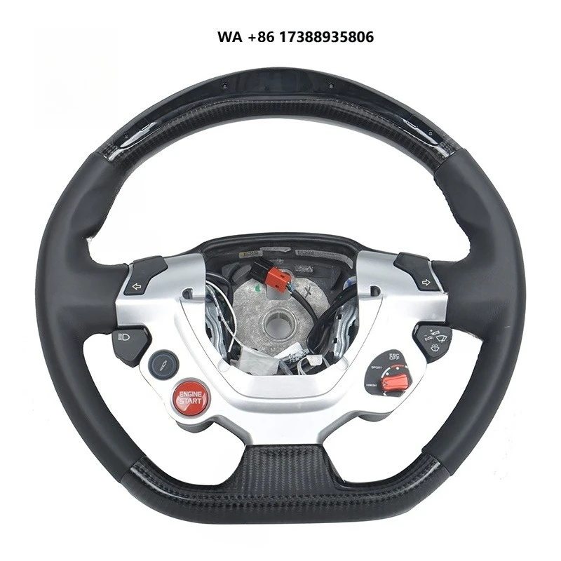 Fit for 458 488 599 California F430 F12 GTC4LUSSO Custom Carbon Fiber Steering Wheel Racing Wheel Convertible