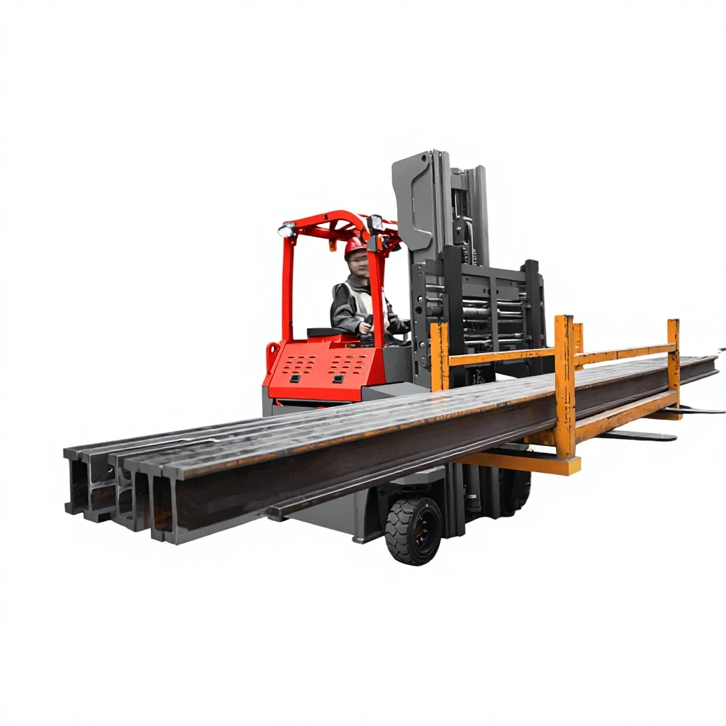 Multidirectional Forklift 2.5-8 Ton Side Loader Electric Forklift Reach Forklift Truck for Long Material