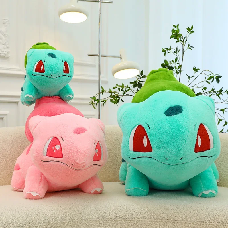 90cm Huge Bulbasaur Pokemon Holster Plush Toys Big Pokémon Semi-finished Leather Holster Pillow Gift for Kid Christmas Kawaii