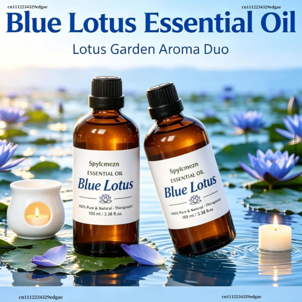 Undiluted Blue Lotus Home Fragrance Oil, Natural Scent Oil for Reed Diffusers, Aroma Diffuser, Hotel & Household Air Scent
