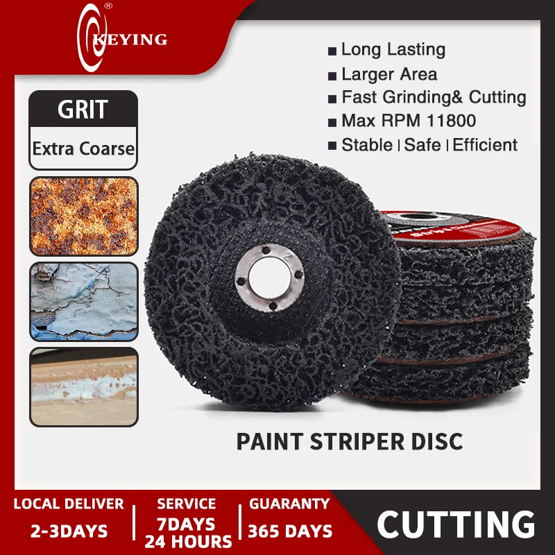 

100/115/125mm Strip Discs for Angle Grinders | Paint & Rust Removal, Scaling & Welds Cleaning (1/5/10pcs)