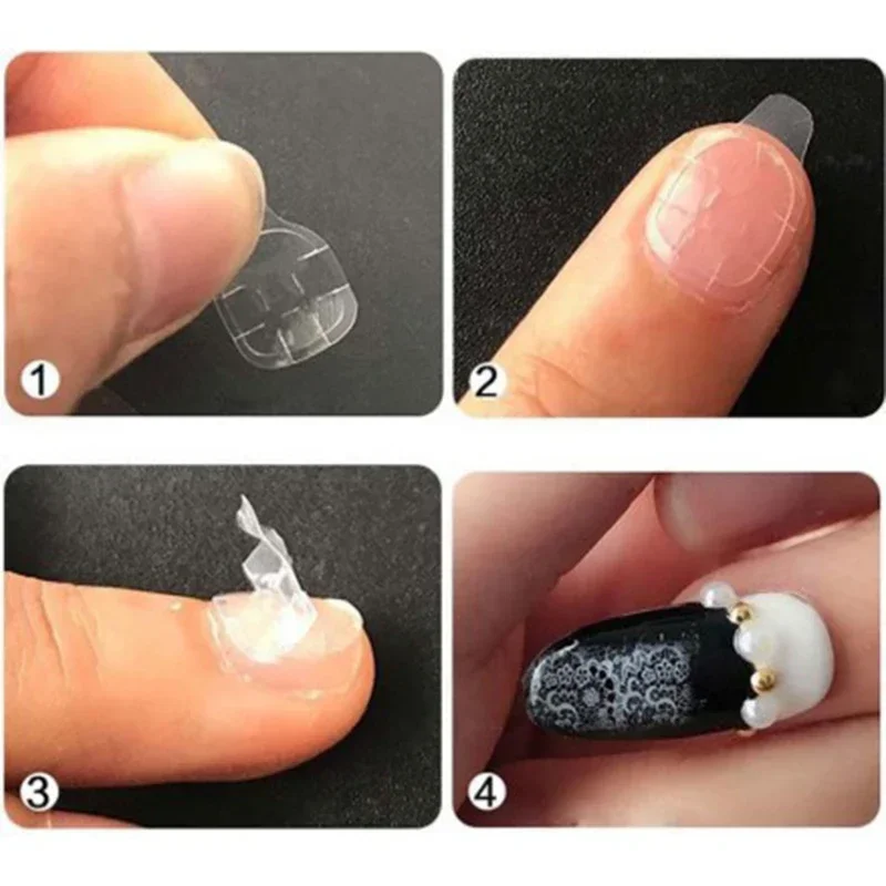 Double Sided False Nail Art Adhesive Glue Sticker Tips Fake Nail Acrylic Manicure Gel Makeup Tool