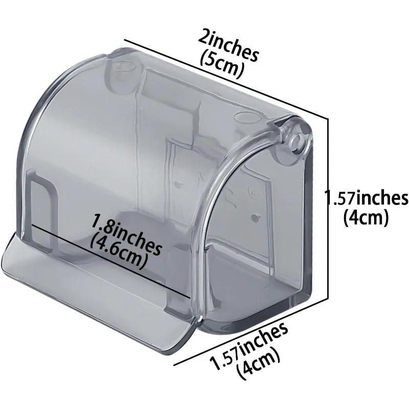 Plastic Razor Holders  with Cover, Self Adhesive Waterproof Shower Wall Rack Compatible with Fusion 5 Mach 3