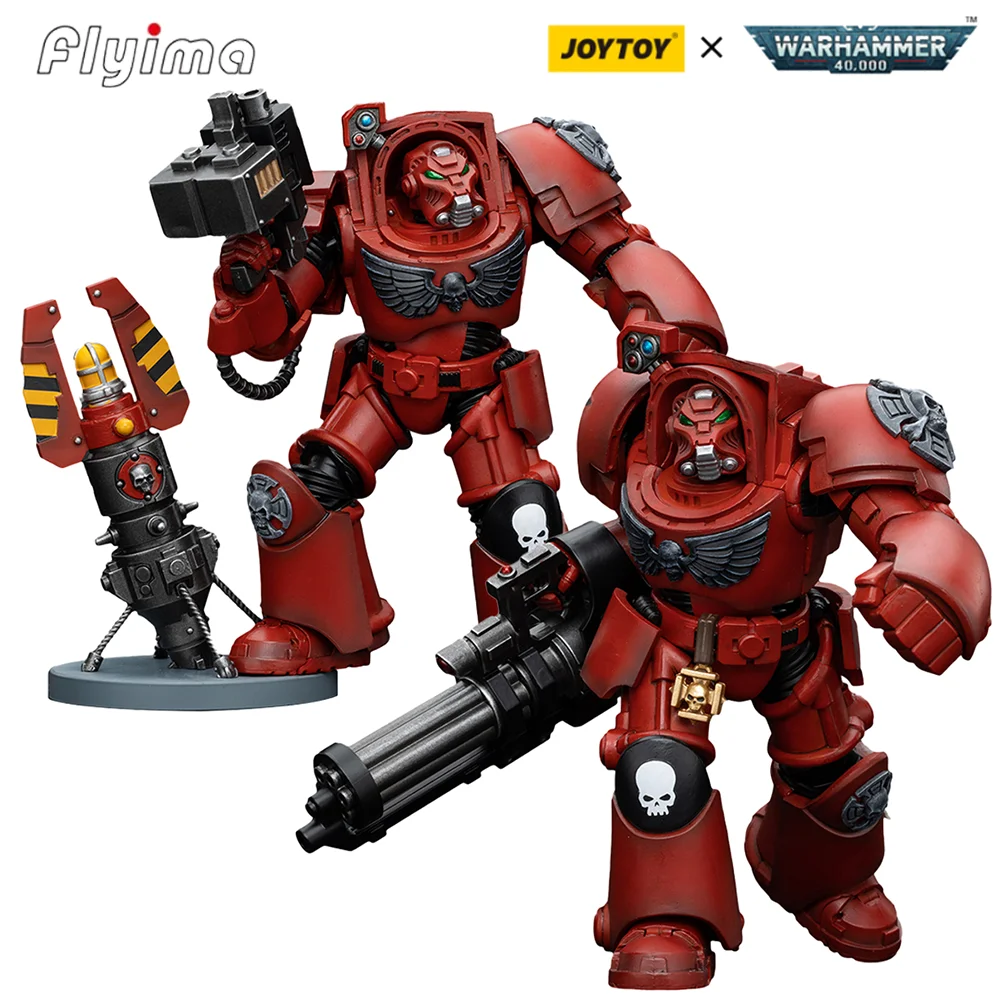 [IN STOCK]JOYTOY Warhammer 40K 1/18 Action Figure Blood Angels Terminator Squad with Storm Bolter Model Toy Gift Free Shipping