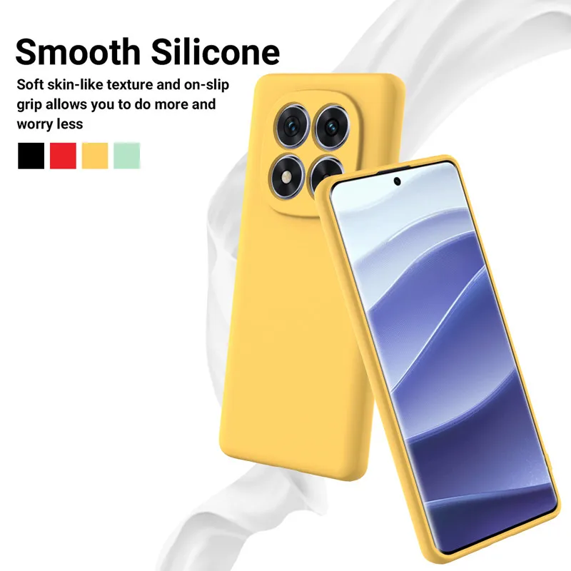 

For Xiaomi POCO M8 Pro ,POCO M8 5G Case ELVEV Skin-friendly Liquid Silicone Flocking Phone Cover