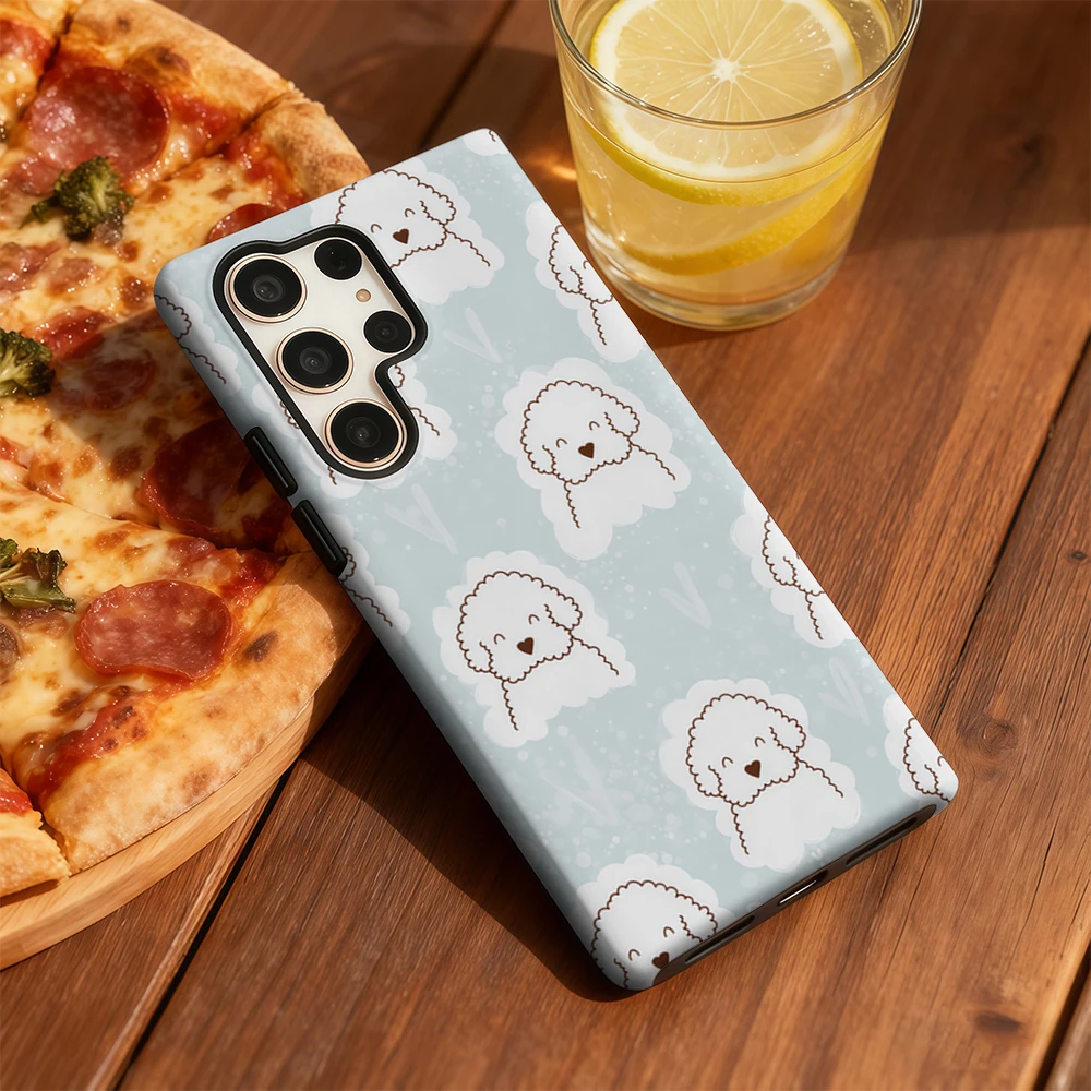 حافظة هاتف بودل بيضاء غريبة الأطوار لهاتف سامسونج جالاكسي S25 Ultra S24 S23 Ultra Plus غطاء خلفي بطبقة مزدوجة مقاوم للصدمات