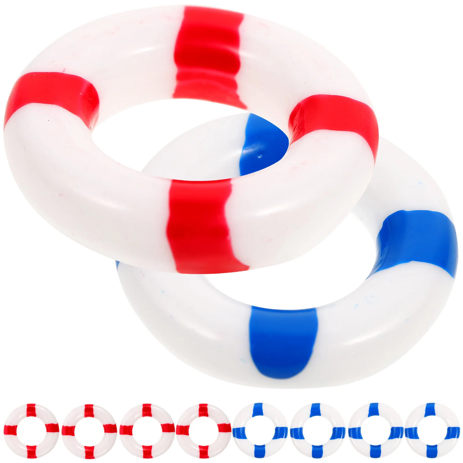 

SOIMISS 10pcs Mini Swim Ornament Pool Decor Marine Theme Nail Hanger Wooden Wall Hanging Office Accessories