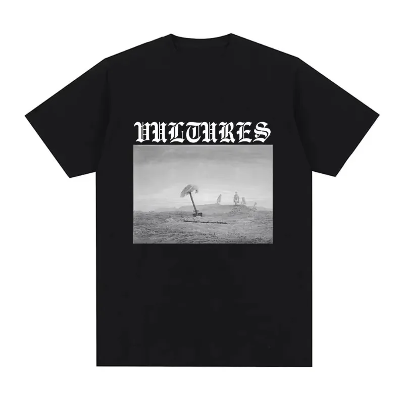 Camiseta del rapero Kanye West Vultures del álbum de música, camiseta de Hip-Hop para mujer, camiseta gótica, ropa de calle informal de moda
