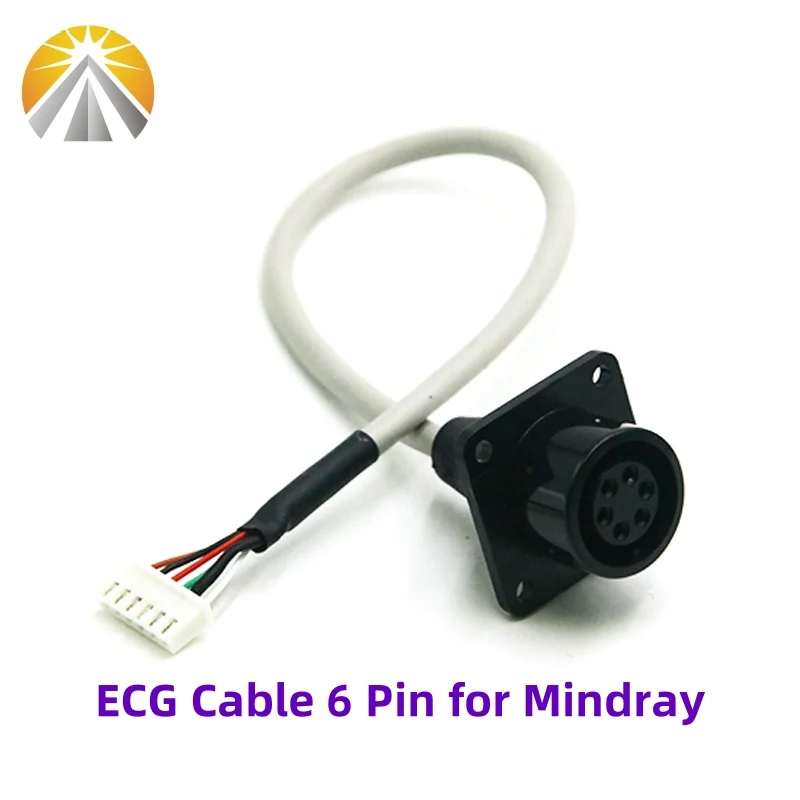 6 Pin ECG Cable Inner Mounted ECG Patient Wire Inside the ECG Monitor for Mindray PM7000 PM8000 MEC1000 Series
