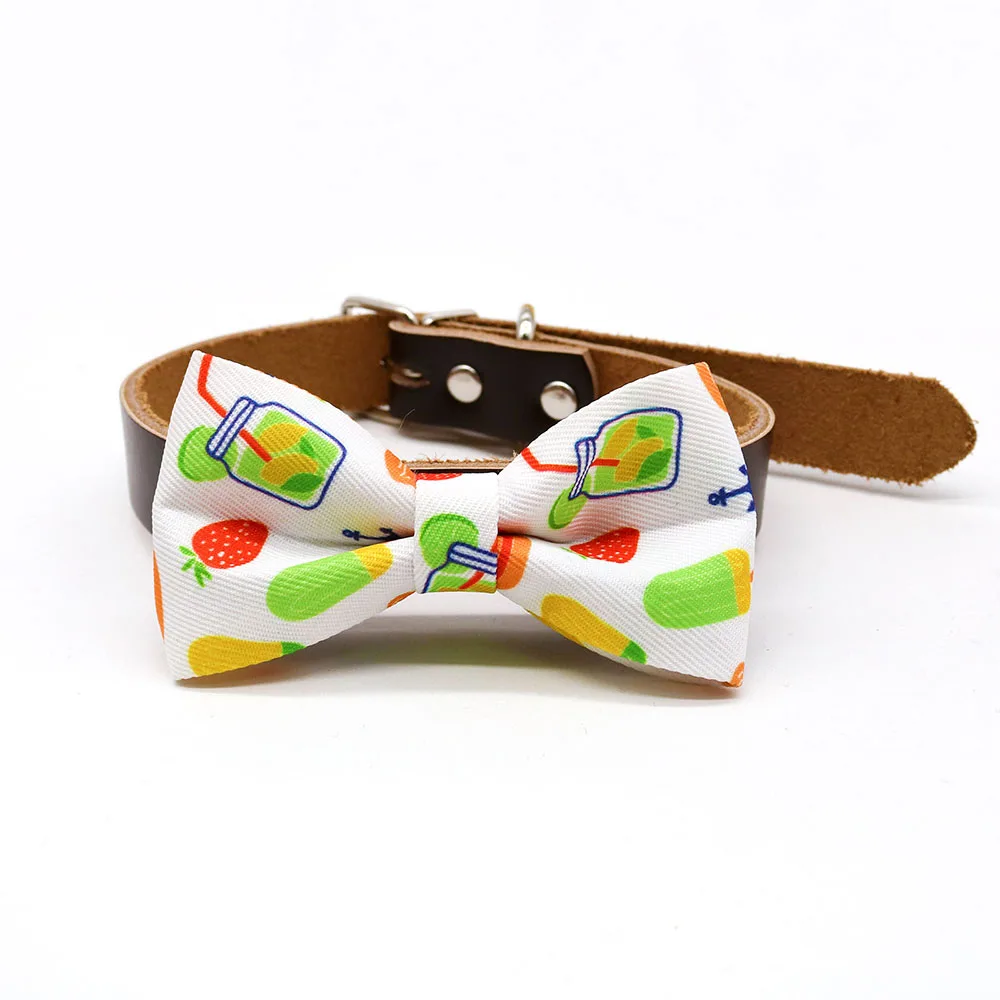 10PCS Adjustable Dog Bow Tie Collar Pet Bow Dog Cat Party Bowties Neckties Handmade Bow Pet Grooming Accessories