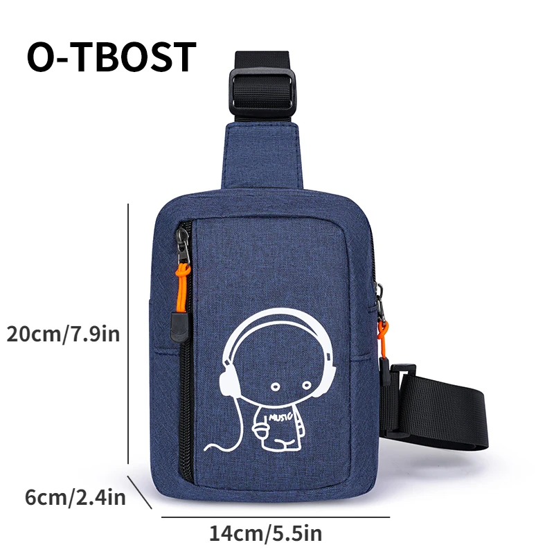 O-TBOST Stylish Men's Chest Bag for Cycling - Crossbody Bag 2024 New