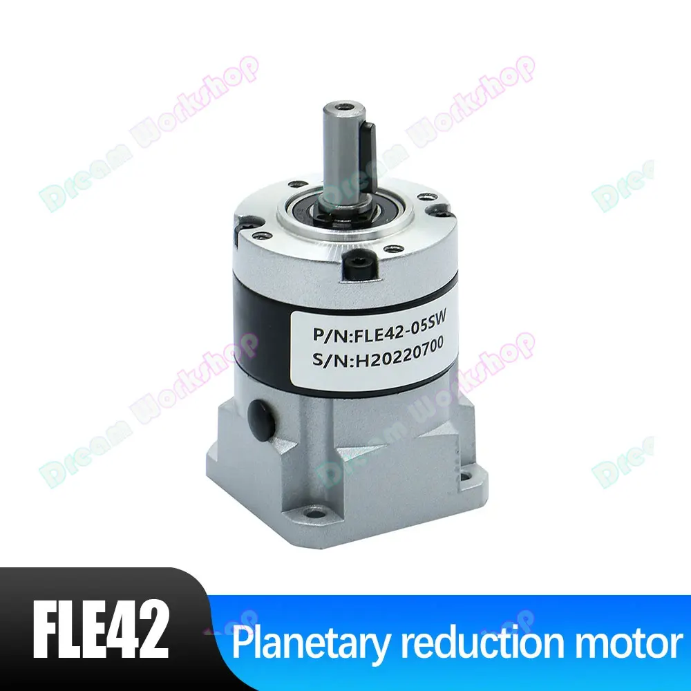 

High Precision Planetary FLE42-LSW Gearbox Speed Reducer for Nema17 42 Stepper Motor ratio 4/5/10/20/25/50 input 5mm output 8