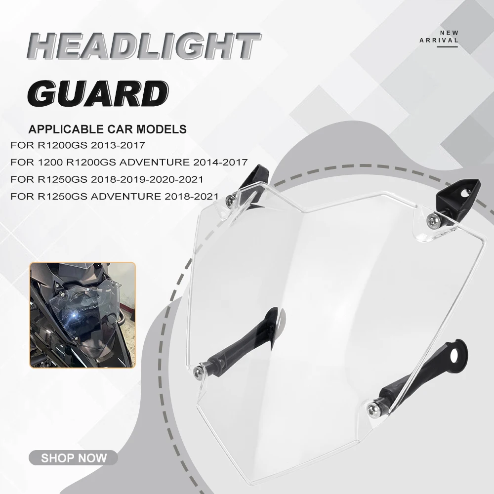 

Headlight Protector Head Light Cover Guard For BMW R1200GS/ADV LC R1250GS Adventure R1200 R1250 GS GS1200 2013-2022 Motorcycle