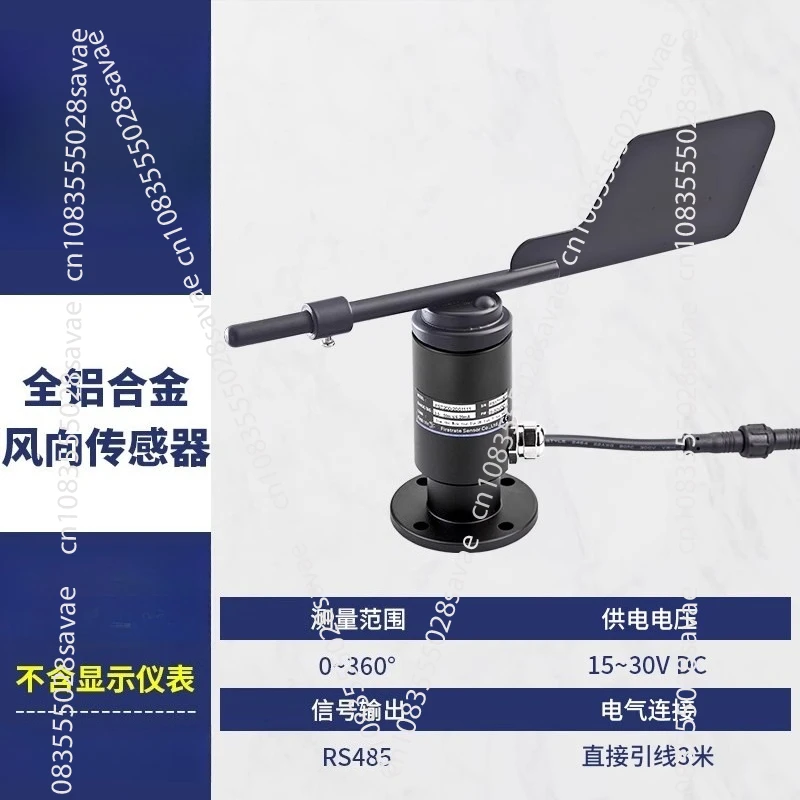 

All-aluminum Alloy Ultrasonic Pipe-type High-precision Wind Speed and Direction Sensors Three-cup Anemometer