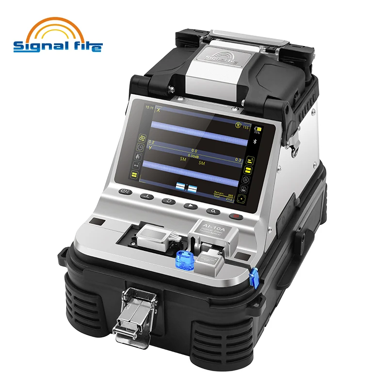 High Precision Splicing Hine 6 Motors AI-10A AI-9 AI-6A AI-6C AI-6C+ Optical Fiber Fusion Splicer SM & MM With VFL OPM 5S