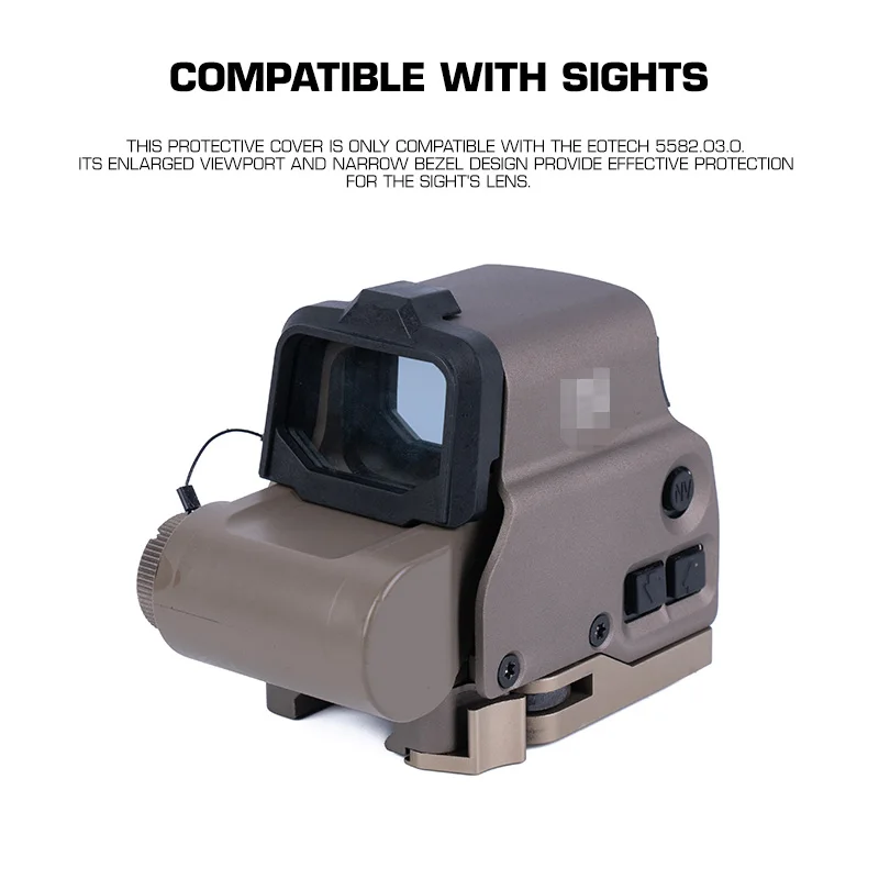 Tactical Protector Cover for EOTECH 558 2.0 3.0 Red Dot Sight Shooting Hunting Airsoft Scope Lens with Lens & Mesh Cap view 5