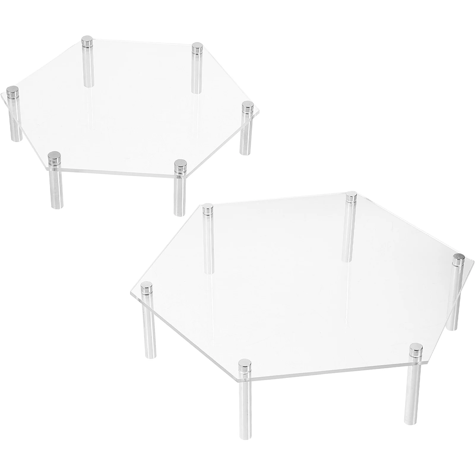 

1 set Clear Acrylic St BT098 3 5cm Pins Food Display Figures Display Risers Buffet Wedding Decor Storage Shelf