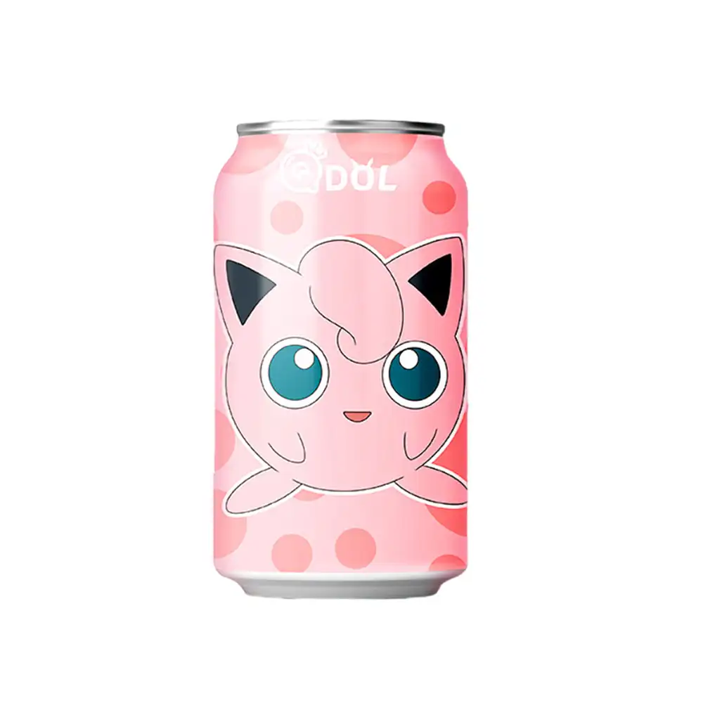 QDOL-agua brillante con sabor a melocotón blanco, edición Pokemon, 330ml