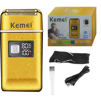 Kemei Tx8 Metal Housing Rechargeable Electric Shaver For Men Hair Beard Electric Razor Bald Head Shaving Machine Professional