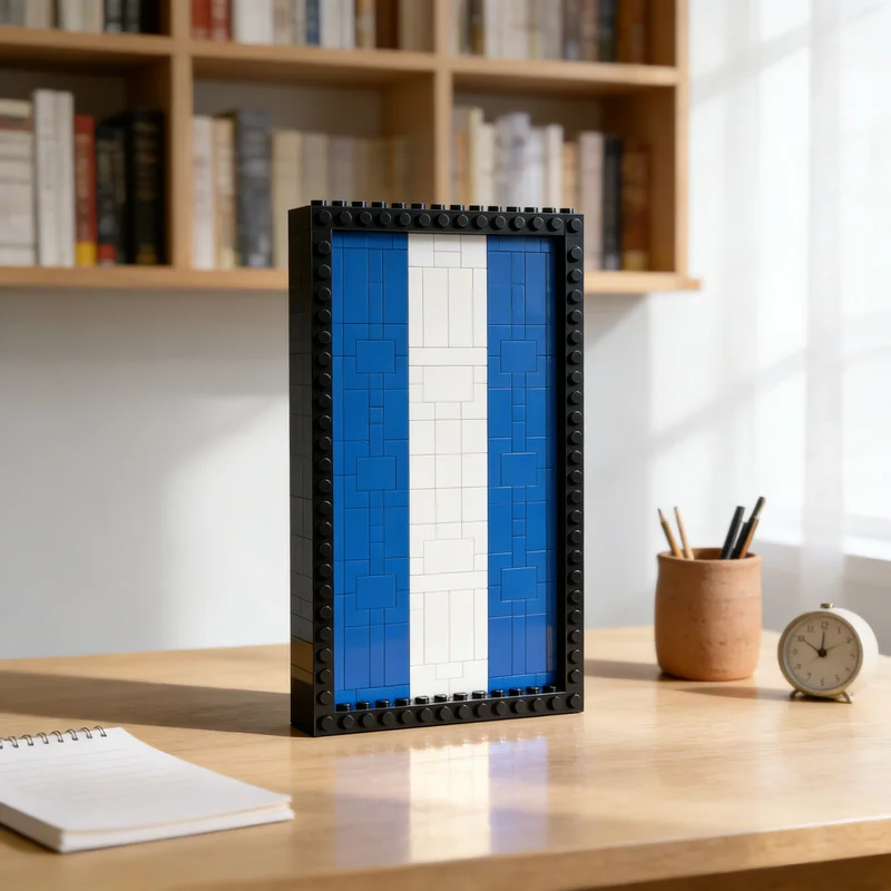 

329 шт. MOC скульптуры El Salvador Flag модель строительные блоки строительство DIY идея игрушки рождественские подарки креативный кирпич