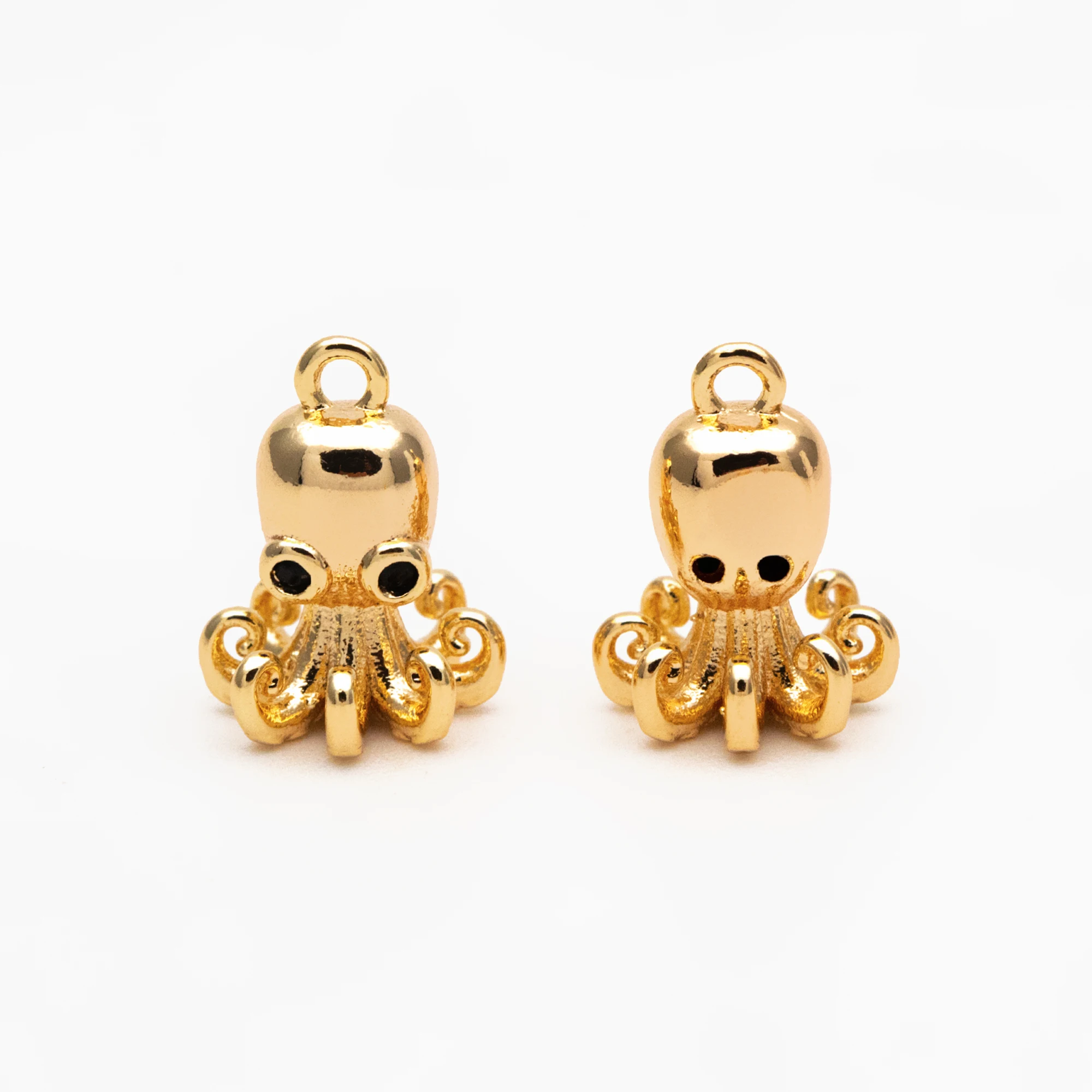 

10pcs Gold Octopus Charms, Gold plated Brass, Ocean Animal Charm, Earring Charm, DIY Supplies Wholesale (GB-4288)