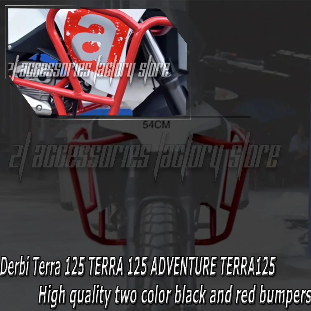 Derbi Terra 125 Adventure Engine Guard Crash Bar Protection Bumper Guards Motorcycle Accessory for Enhanced Safety
