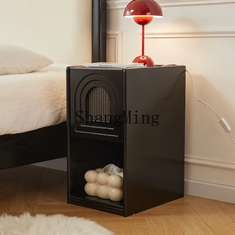 

CL advanced sense ultra-narrow bedside table bedroom small mini simple storage cabinet solid wood bed edge few