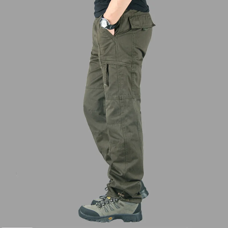 Pantalones Cargo militares tácticos para hombre, Pantalón ancho informal, Vintage, para deportes al aire libre, entrenamiento, senderismo, moda, talla grande, 2023