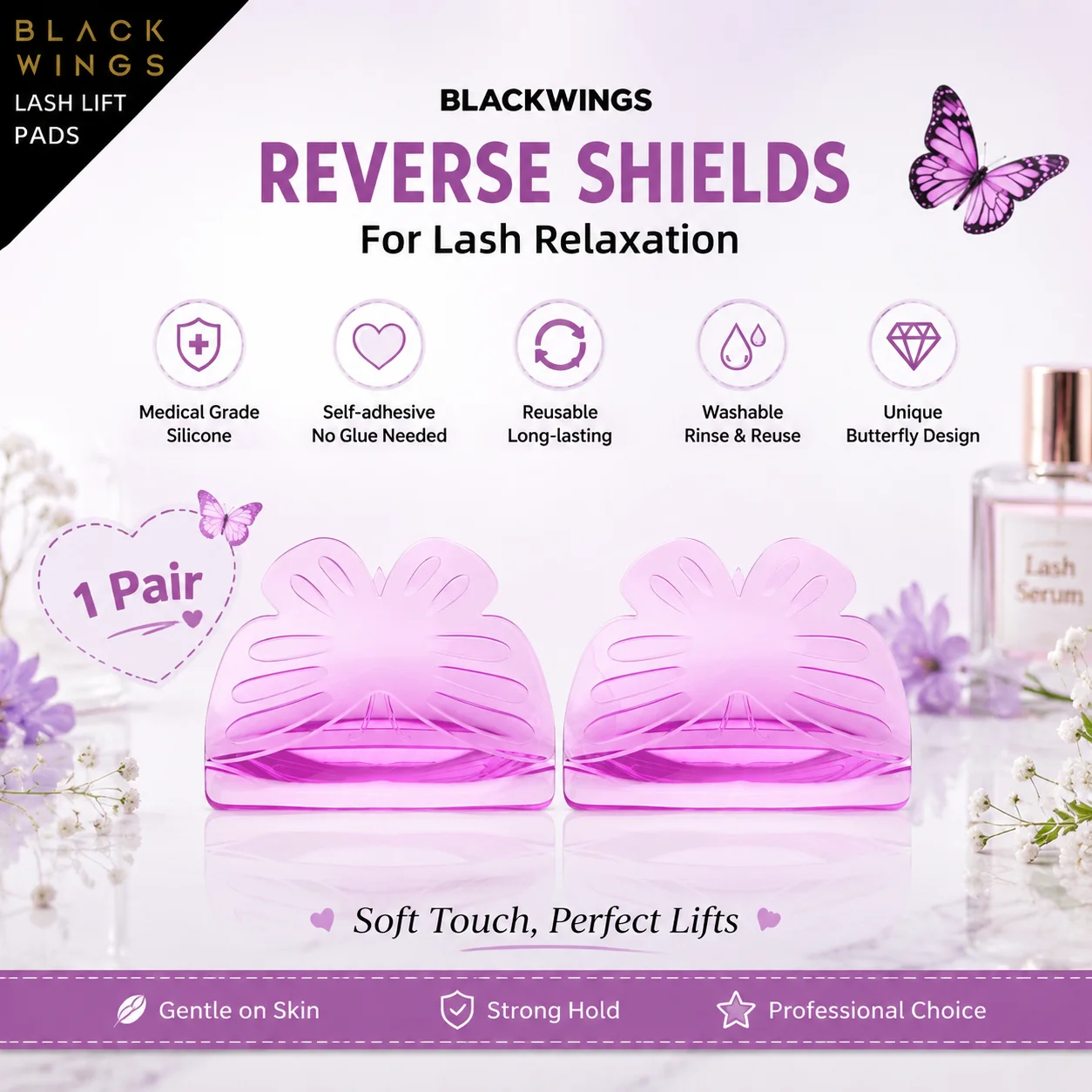 Reverse Shields rEyelash Perming Curler Lift Pads Eyelash Perm Pads Rods For LashLift Silicone For Eyelashes Makeup Beauty Too